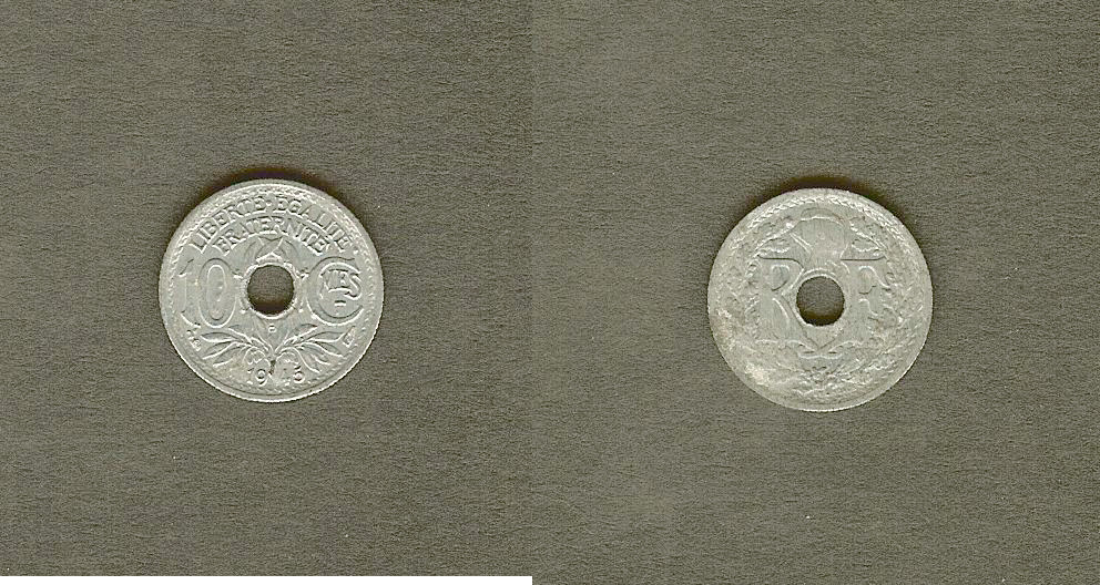 10 centimes Lindauer(zinc) 1945B VF+